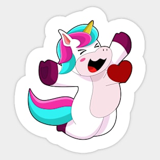 Unicorn with Heart Sticker